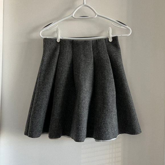 OAK + FORT Dresses & Skirts - SOLD Oak + Fort Pleated Skirt in Grey